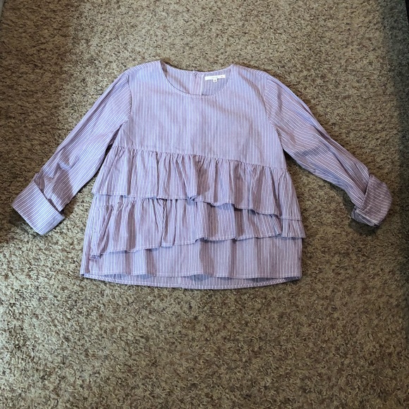 🛍 [LeLis] Ruffle Front Blouse - Picture 3 of 9